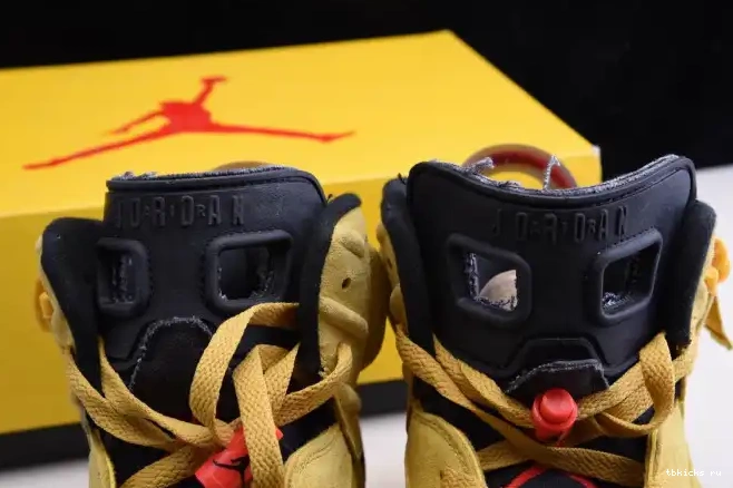 Cheap TB SCOTT CN1084-300 AIR TRAVIS YELLOW X JORDAN 6 0509